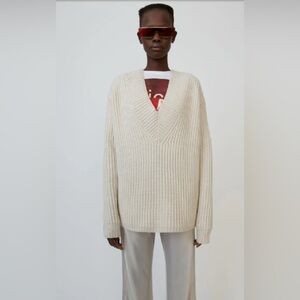 Acne Studios Cream Knit Sweater